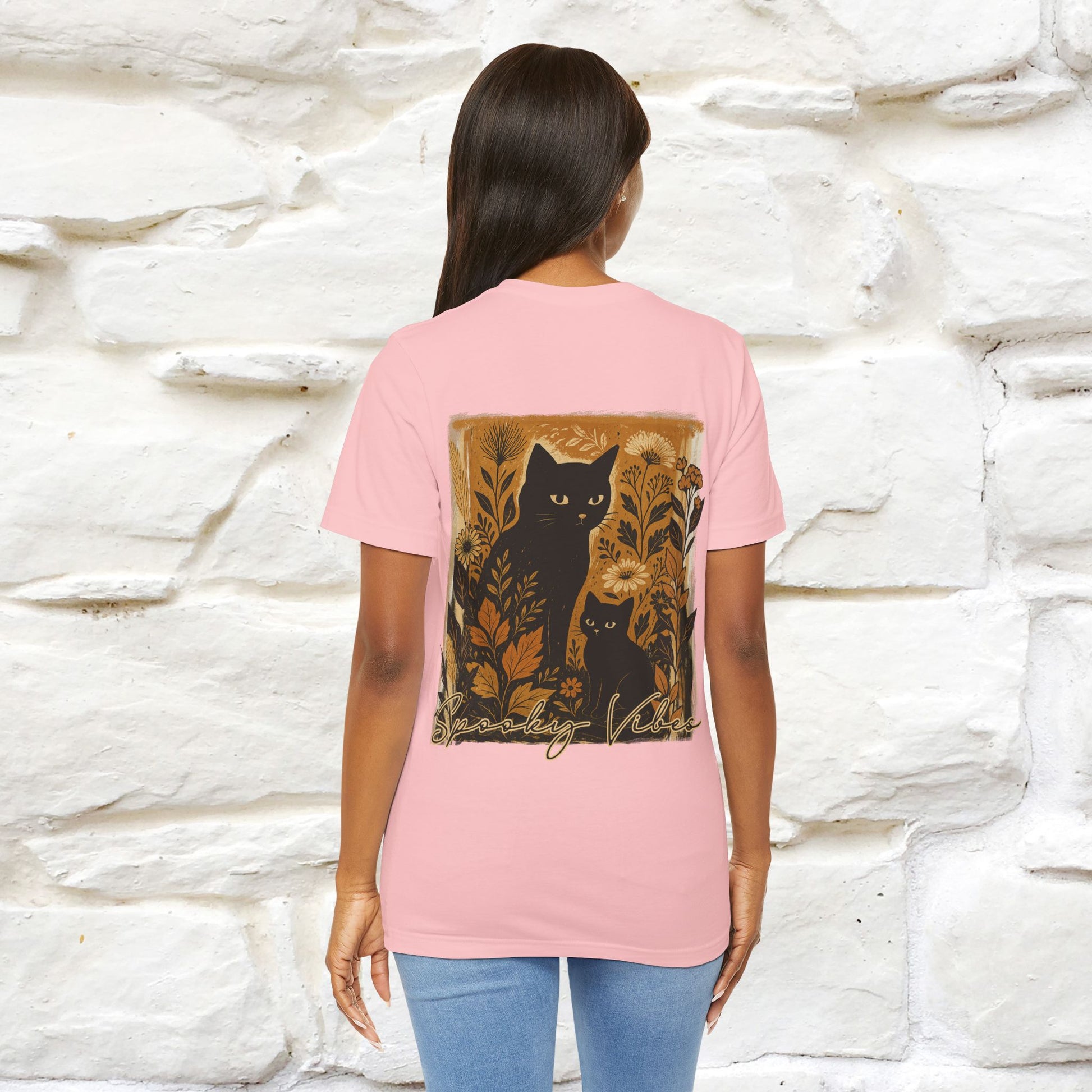 "Spooky Vibes" Cat T-shirt |Nunu&Miao Studio - Nunu&Miao Studio
