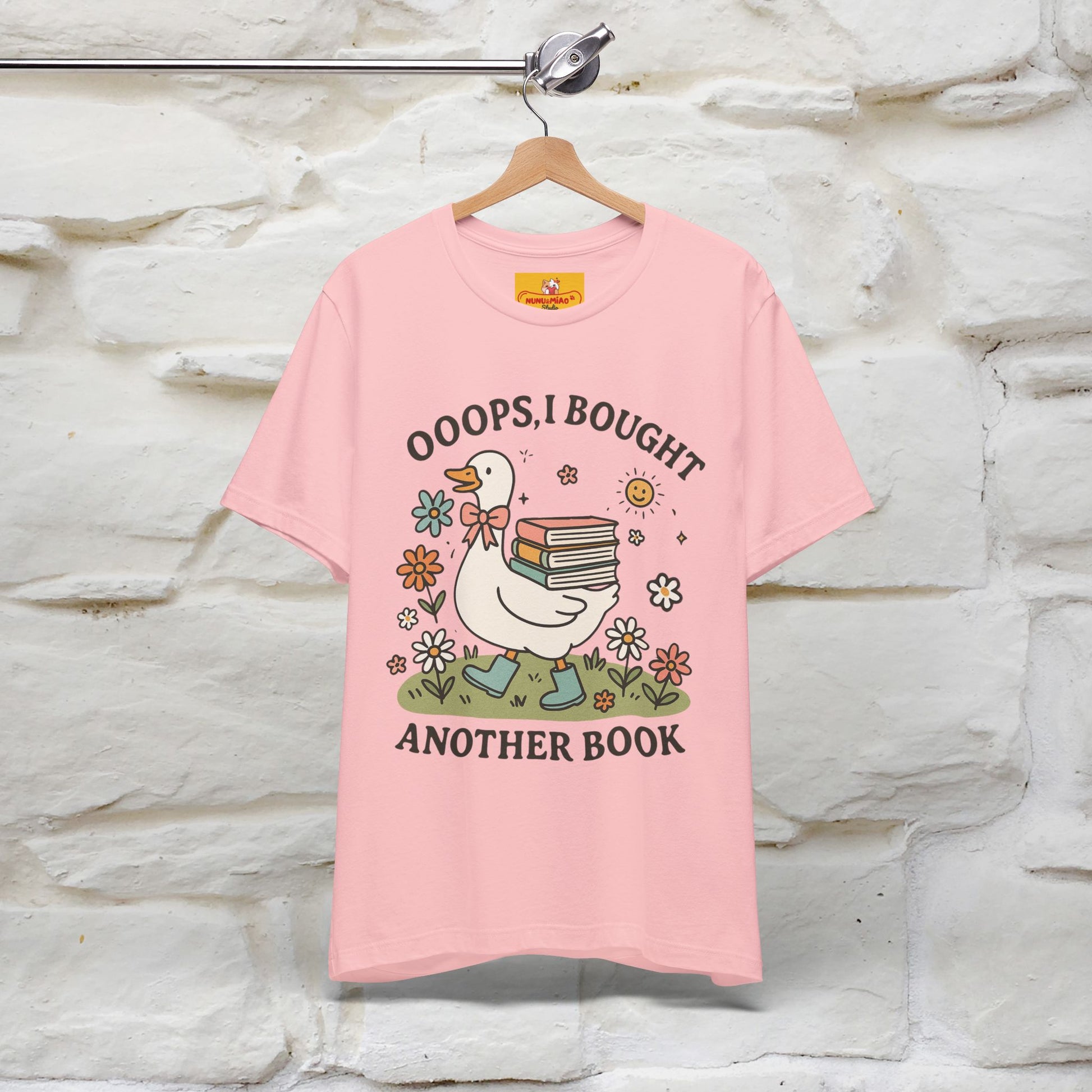 "Oooops I Bought Another Book" Funny Goose T-shirt |Nunu&Miao Studio - Nunu&Miao Studio