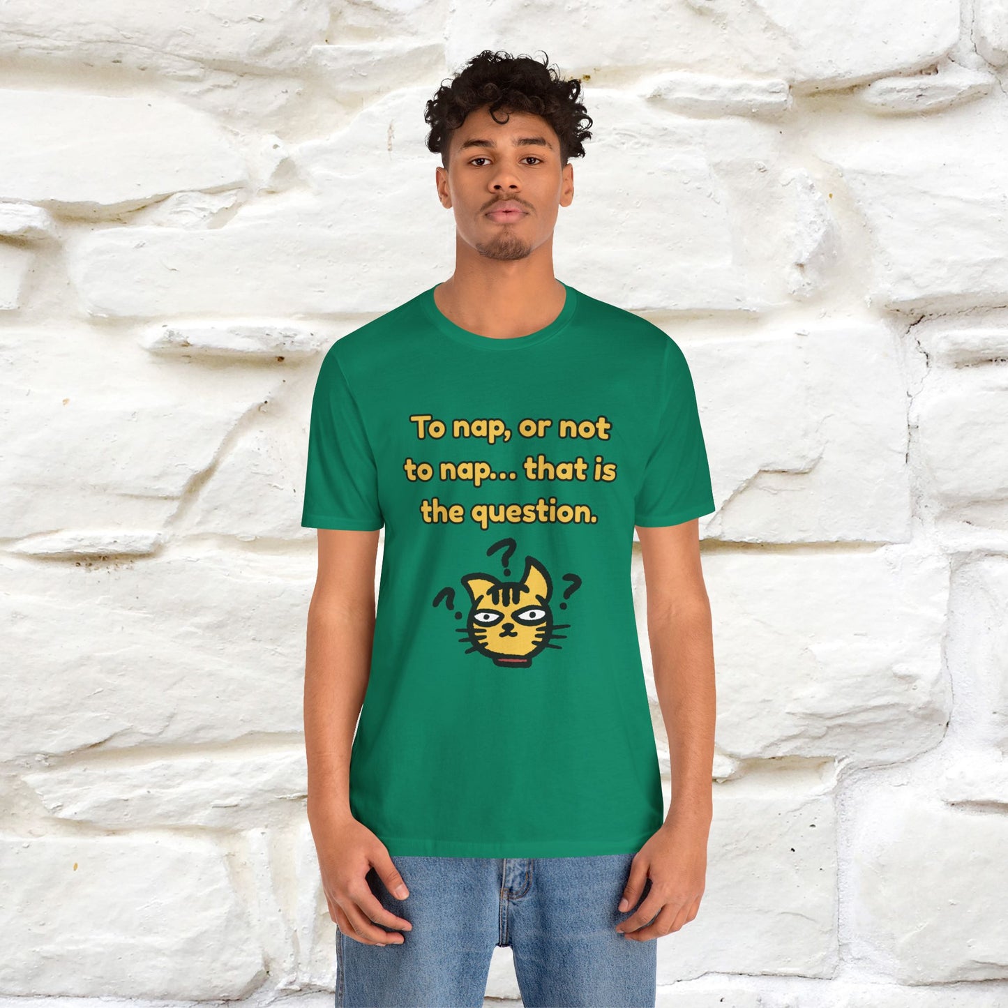 “To nap, or not to nap… that is the question.''| Funny T-Shirt | Nunu&Miao Studio