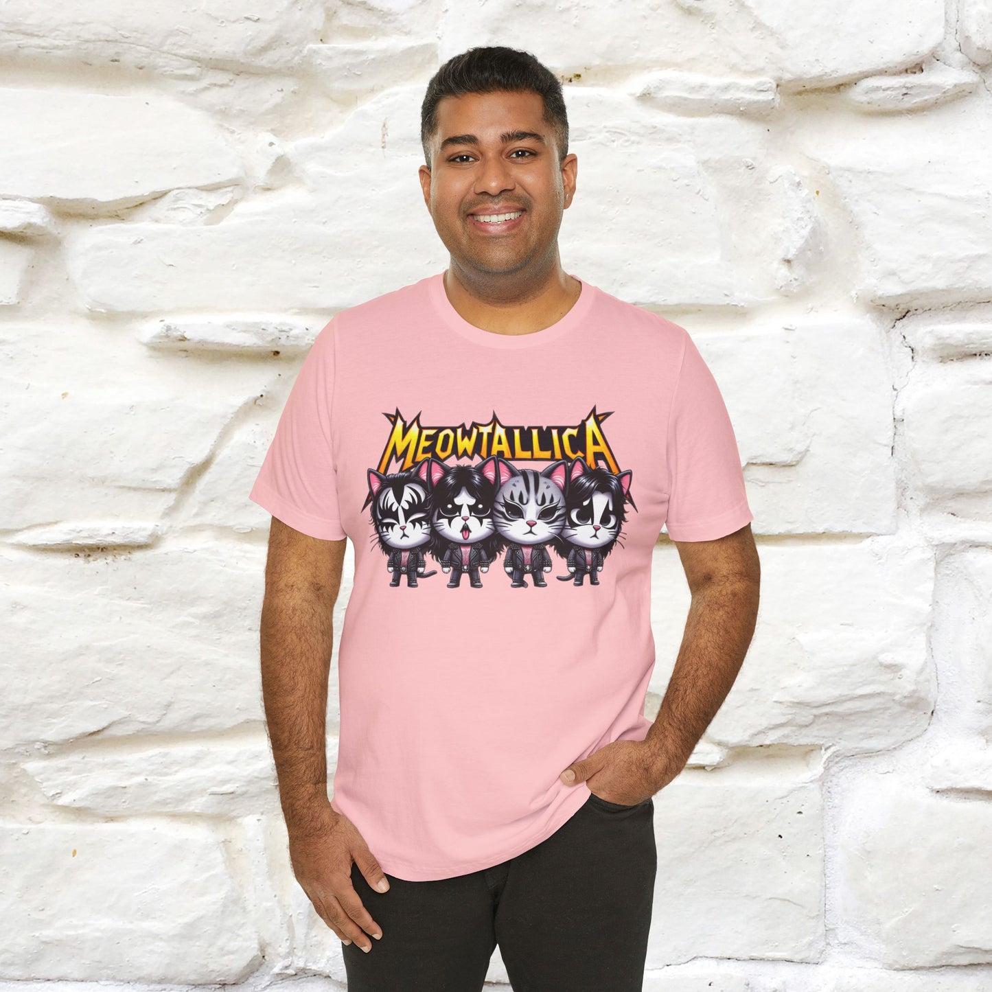 Meowtallica T-Shirt | Rock-Inspired Cat Tee| Nunu&Miao Studio - Nunu&Miao Studio