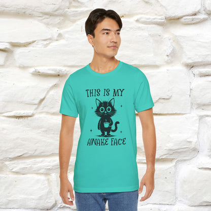 "This is My Awake Face" Cat T-Shirt | Funny Design | Nunu&Miao Studio - Nunu&Miao Studio