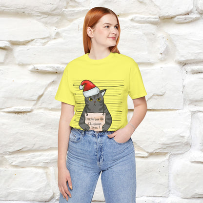 "I Knocked Over The Christmas Tree " |Funny Cat T-Shirt | Nunu&Miao Studio