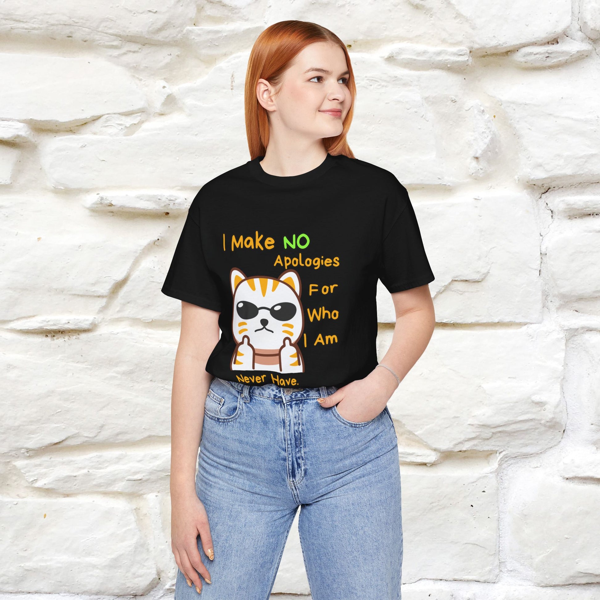 "I Make No Apologies... " |Cat T-Shirt | Nunu&Miao Studio - Nunu&Miao Studio