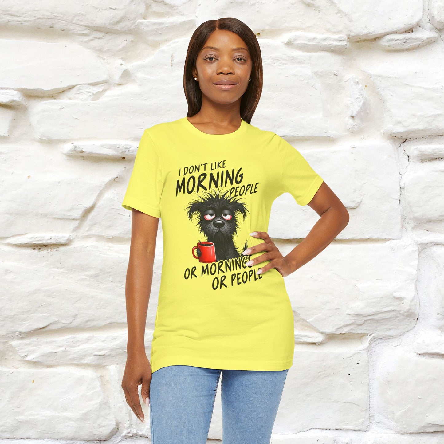 "I Don't Like Morning People..." Funny T-shirt |Nunu&Miao Studio - Nunu&Miao Studio