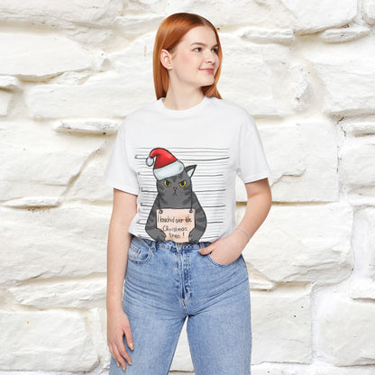 "I Knocked Over The Christmas Tree " |Funny Cat T-Shirt | Nunu&Miao Studio