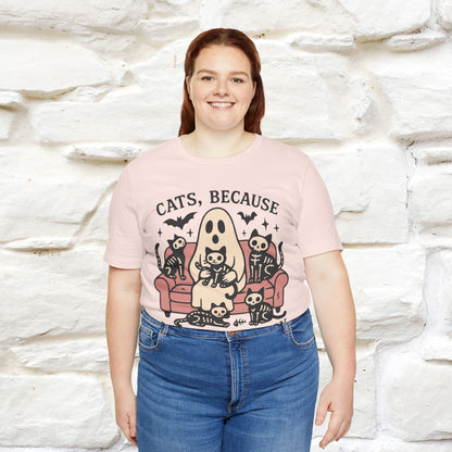 "Cat Because People Are Creepy" Halloween Cat T-shirt |Nunu&Miao Studio - Nunu&Miao Studio