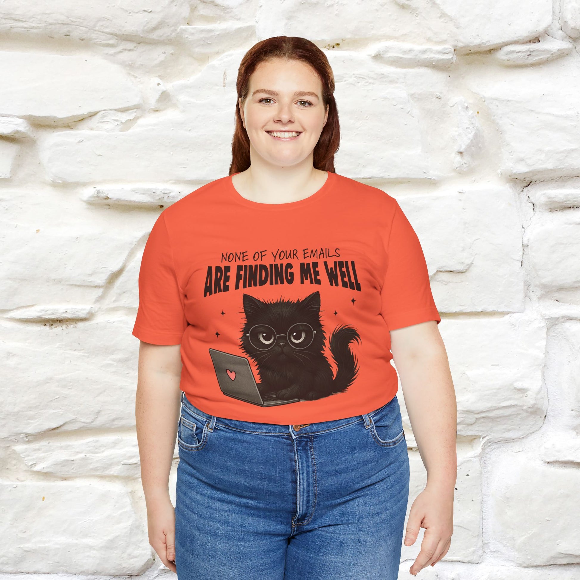 "None of your Emails Are Finding Me Well" Cat T-Shirt | Nunu&Miao Studio - Nunu&Miao Studio