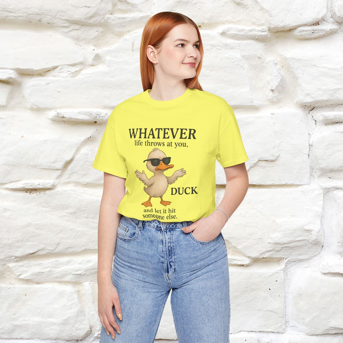 "Whatever Life Throws At You " Funny Duck T-shirt |Nunu&Miao Studio - Nunu&Miao Studio