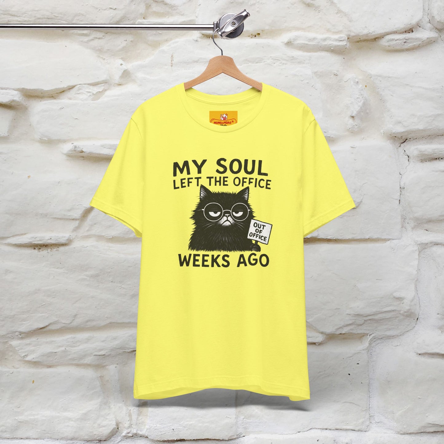 "My Soul Left The Office..." |Funny Cat T-Shirt | Nunu&Miao Studio - Nunu&Miao Studio