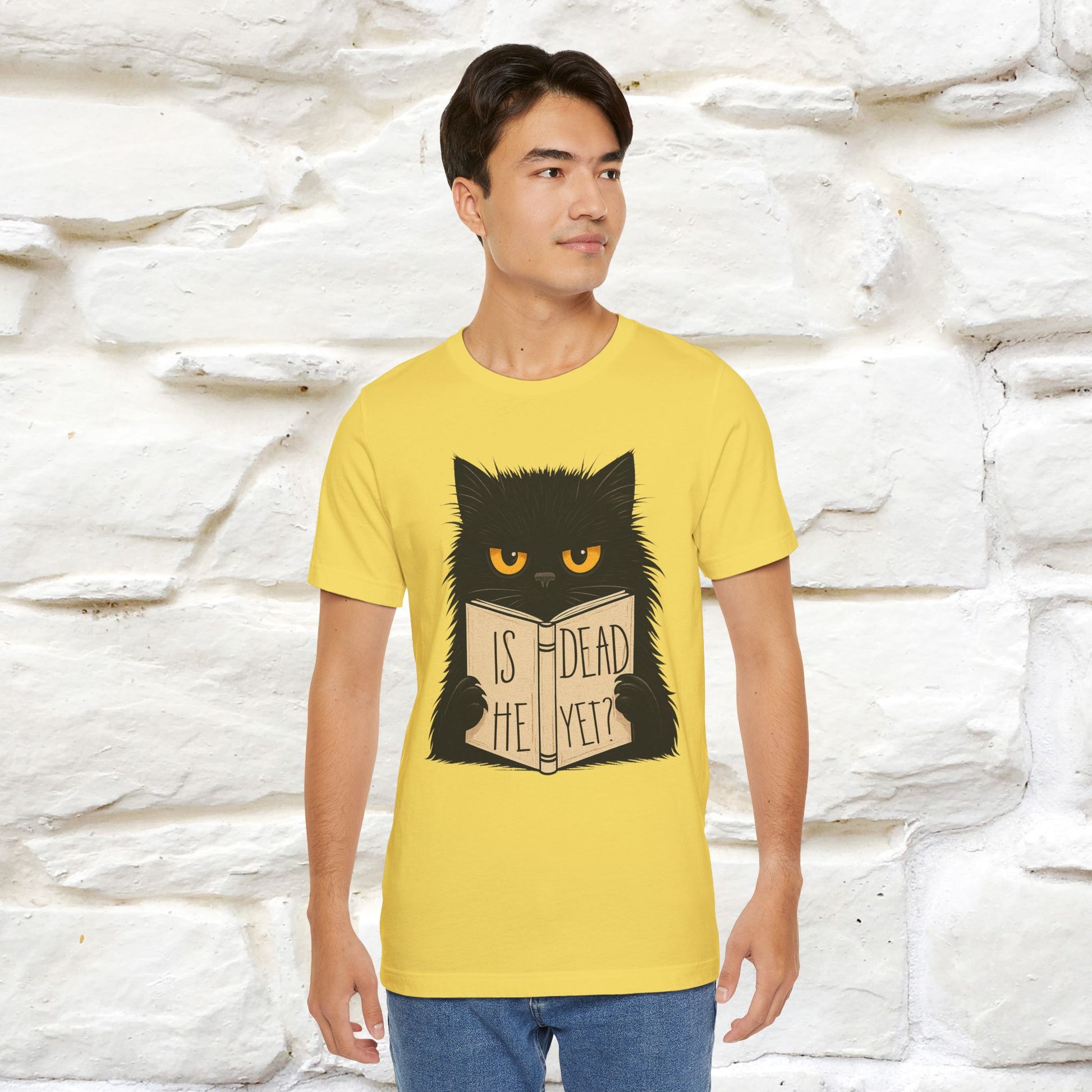 "Is He Dead Yet" |Cat T-Shirt | Nunu&Miao Studio - Nunu&Miao Studio