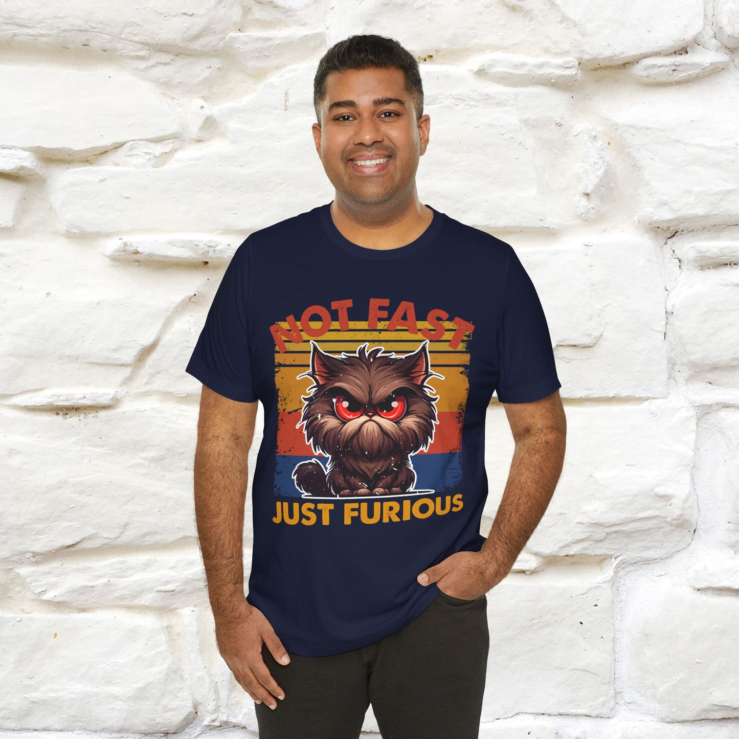 Not Fast, Just Furious |  Sarcastic Cat T-Shirt | Nunu&Miao Studio - Nunu&Miao Studio
