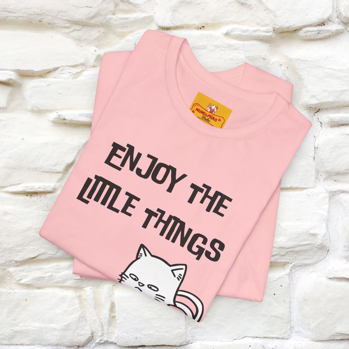 "Enjoy The Little Things." Cat T-Shirt | Nunu&Miao Studio