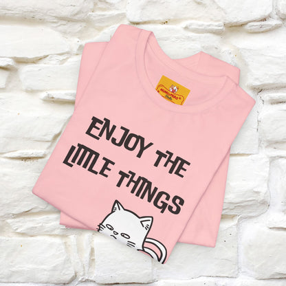 "Enjoy The Little Things." Cat T-Shirt | Nunu&Miao Studio