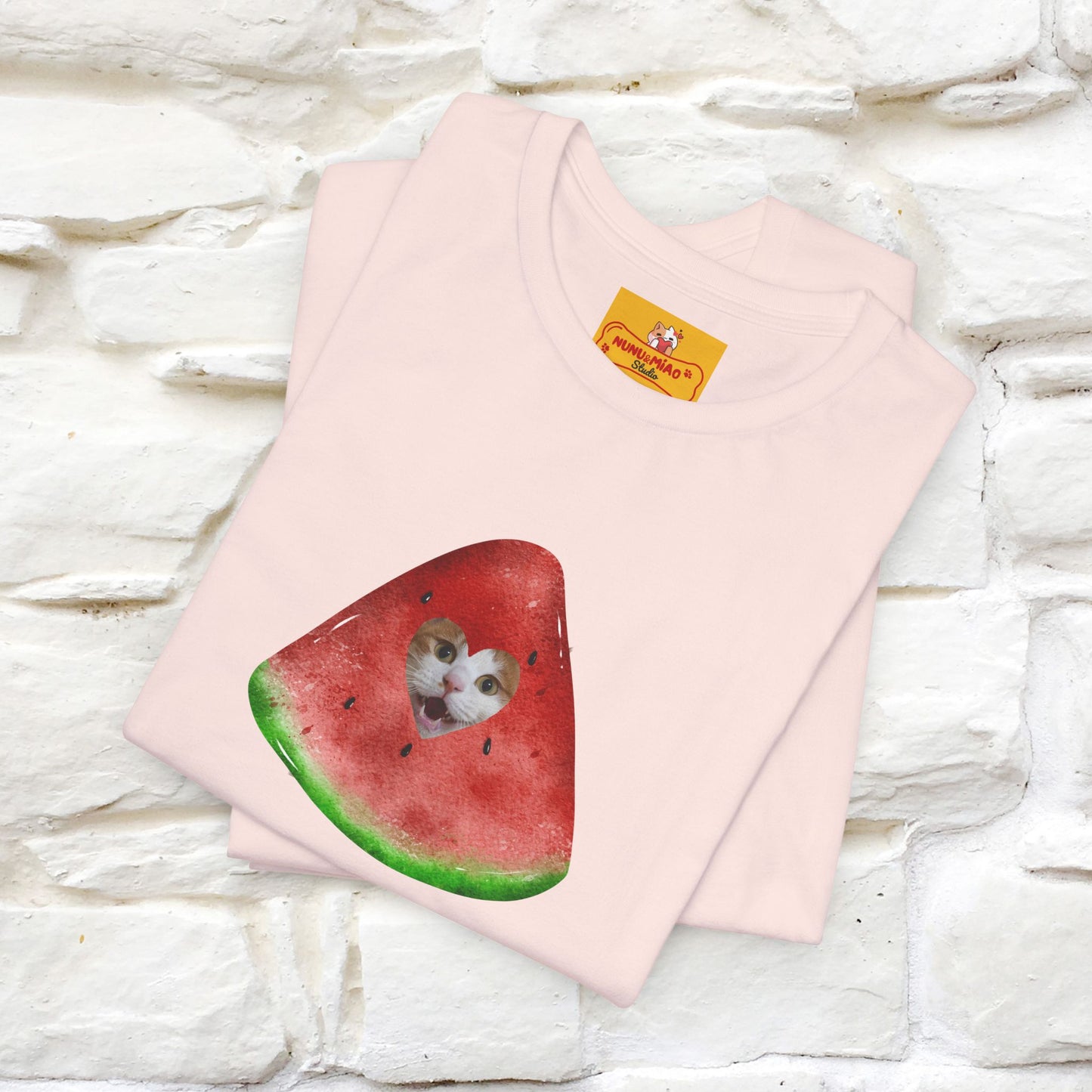 "Free Palestine" Cat T-shirt | Front & Back Design |Nunu&Miao Studio - Nunu&Miao Studio