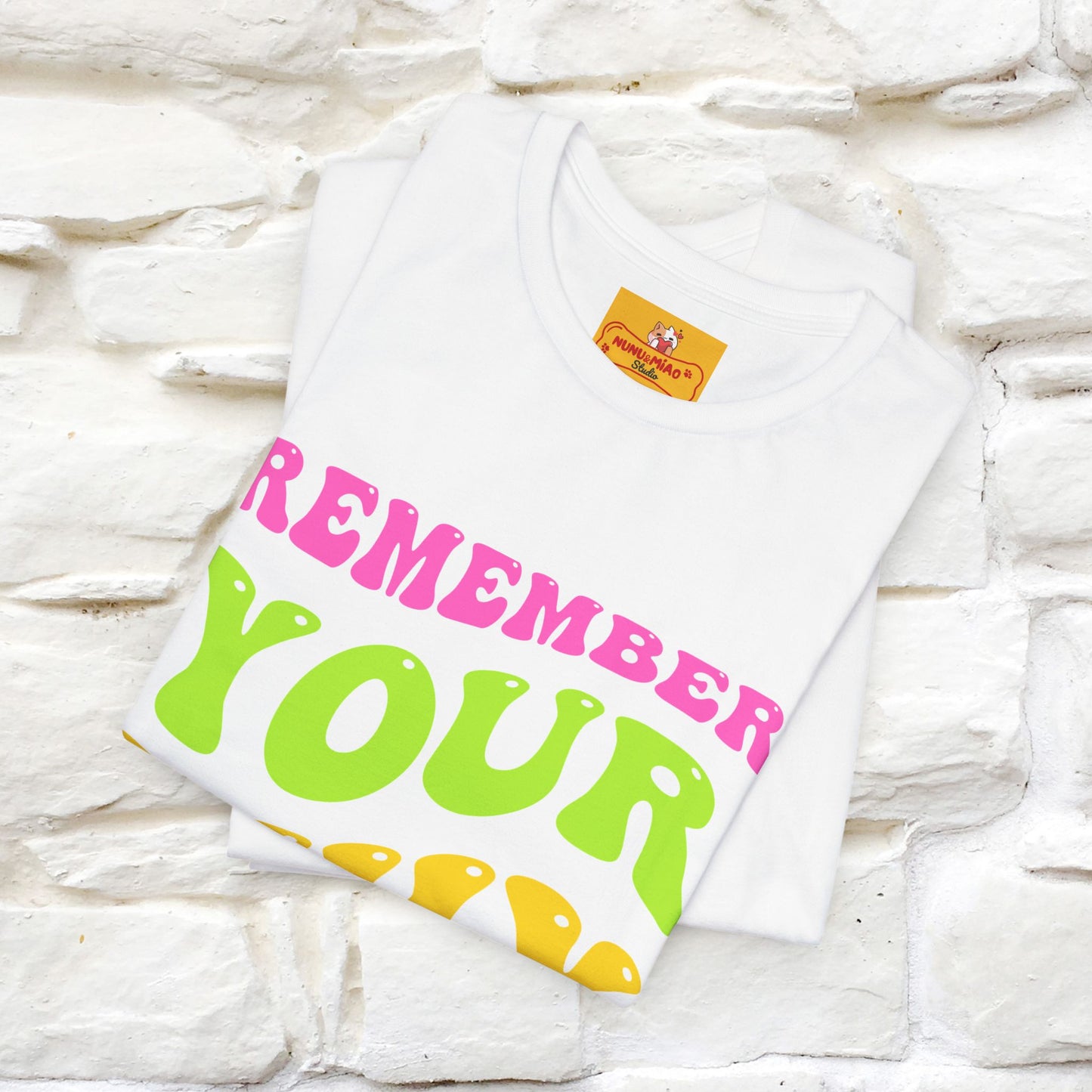 "Remember Your Why" |Cat T-Shirt | Nunu&Miao Studio - Nunu&Miao Studio