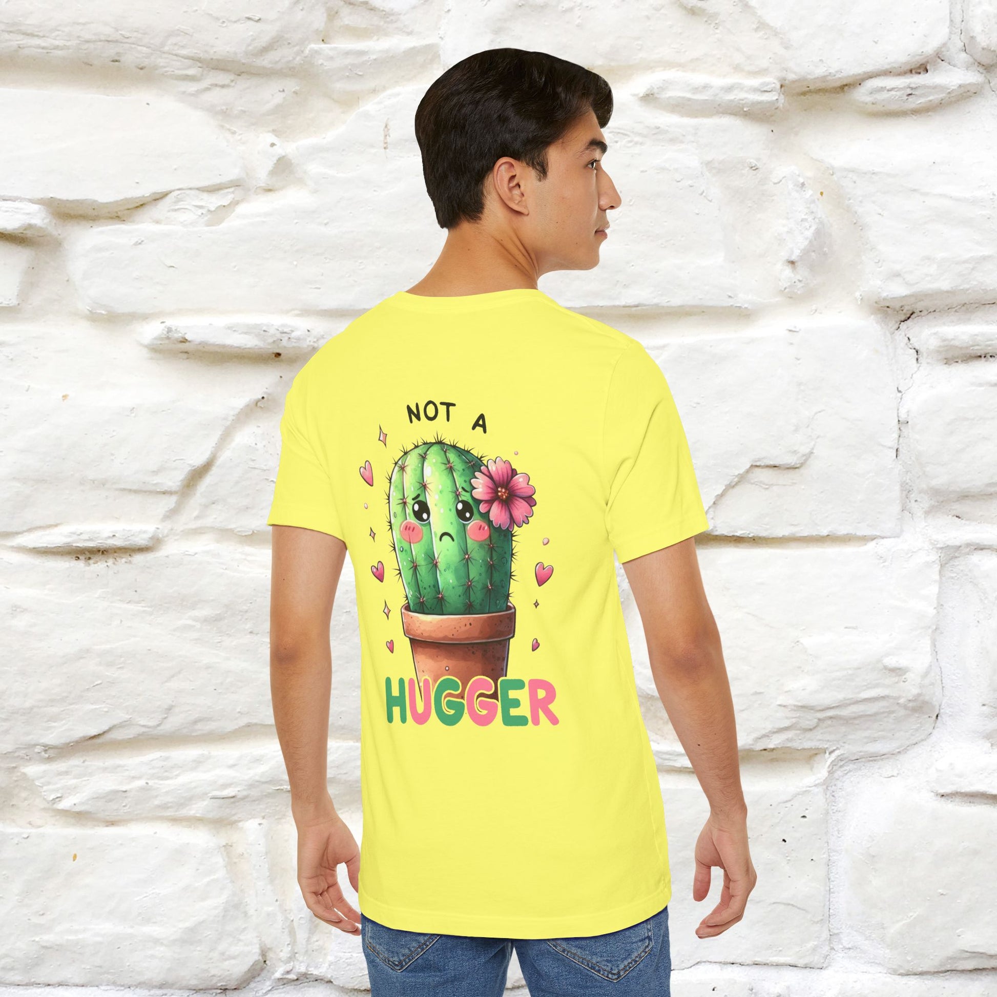 "Not A Hugger" |Funny T-Shirt | Front & Back Design|Nunu&Miao Studio - Nunu&Miao Studio