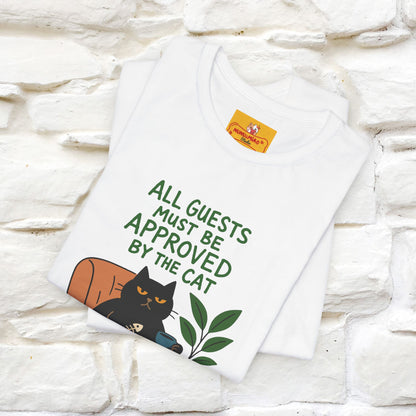 "All Guest Must Be Approved By The Cat - NO,MAYBE" Cat T-shirt |Nunu&Miao Studio