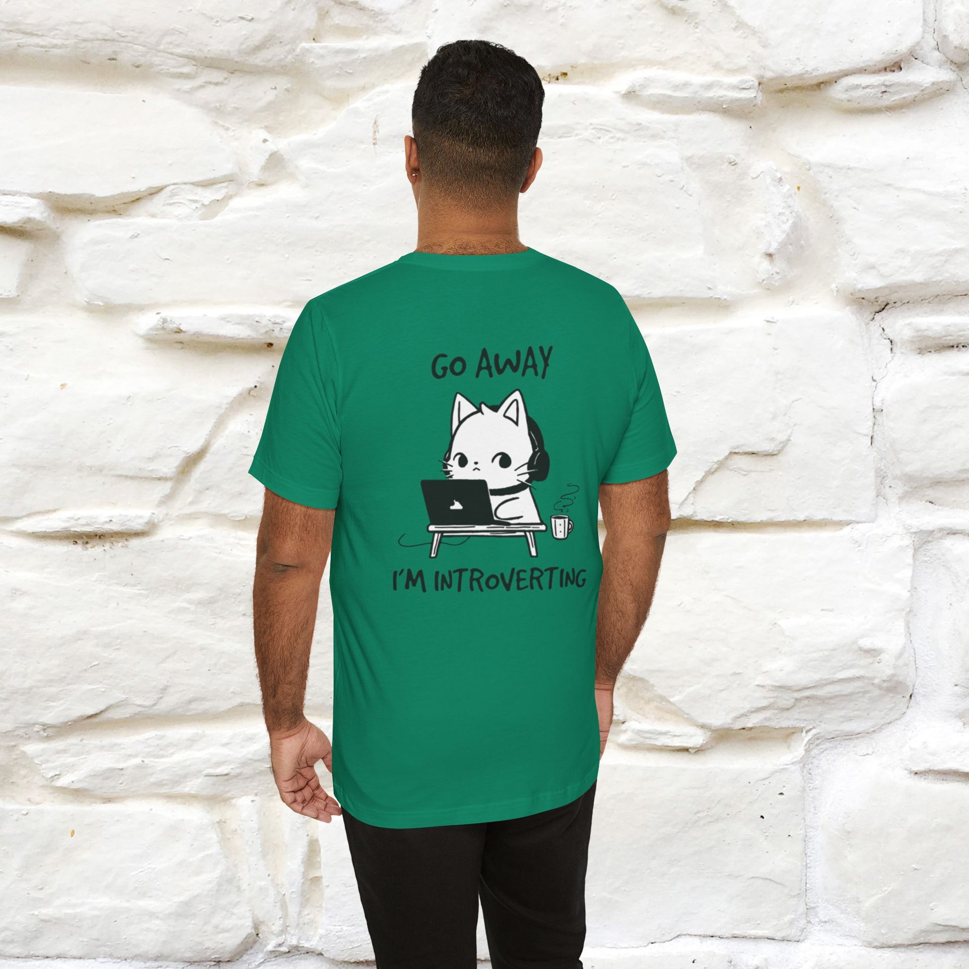 ''Go Away, I’m Introverting'' Cat T-Shirt | Nunu & Miao Studio - Nunu&Miao Studio