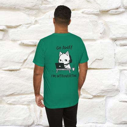 ''Go Away, I’m Introverting'' Cat T-Shirt | Nunu & Miao Studio - Nunu&Miao Studio