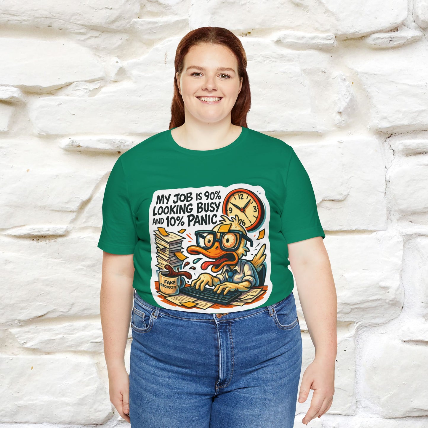 '' My Job is 90% Looking Busy ... |  Sarcastic T-Shirt | Nunu&Miao Studio