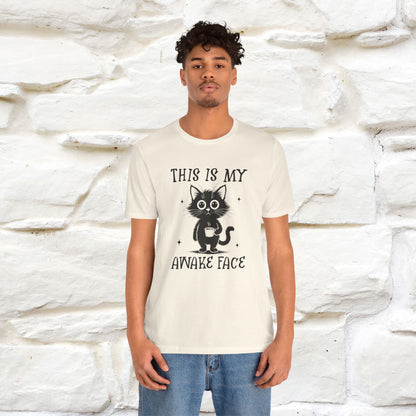 "This is My Awake Face" Cat T-Shirt | Funny Design | Nunu&Miao Studio - Nunu&Miao Studio