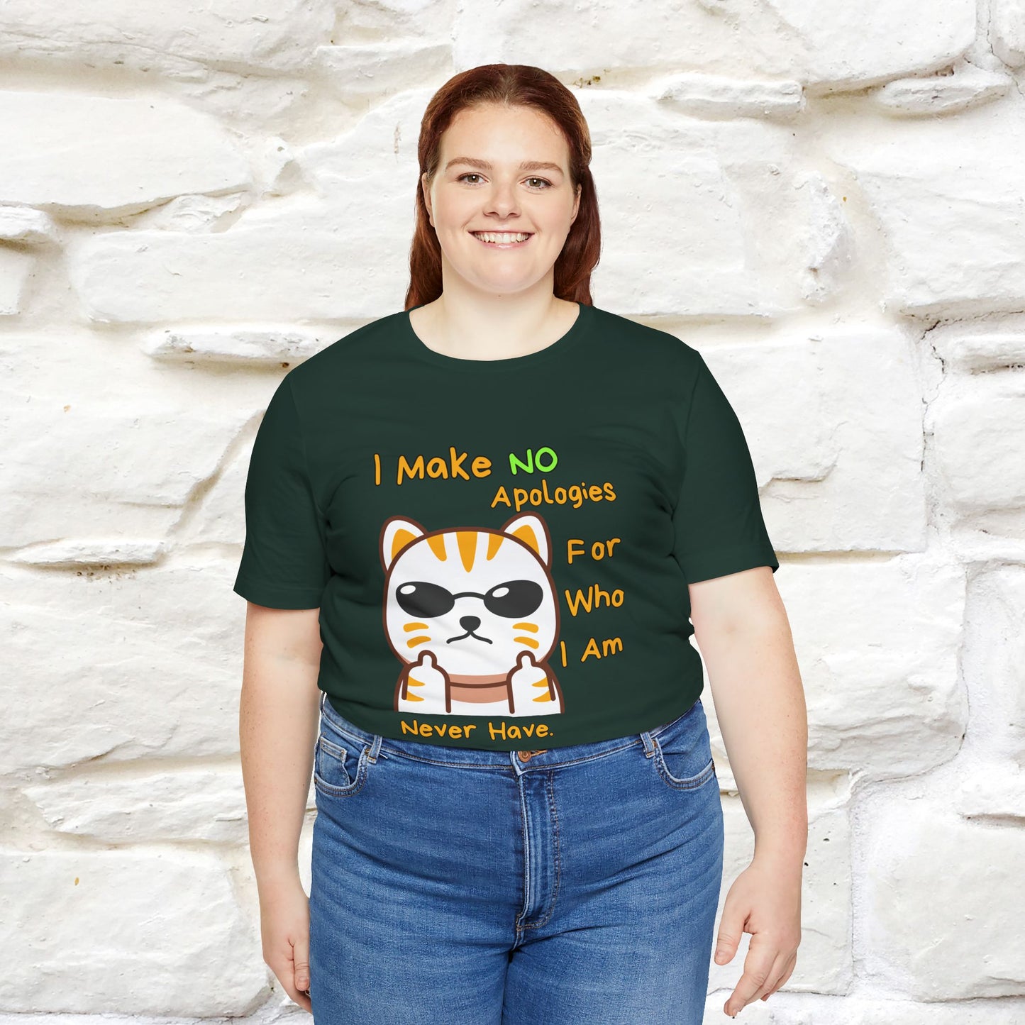 "I Make No Apologies... " |Cat T-Shirt | Nunu&Miao Studio - Nunu&Miao Studio