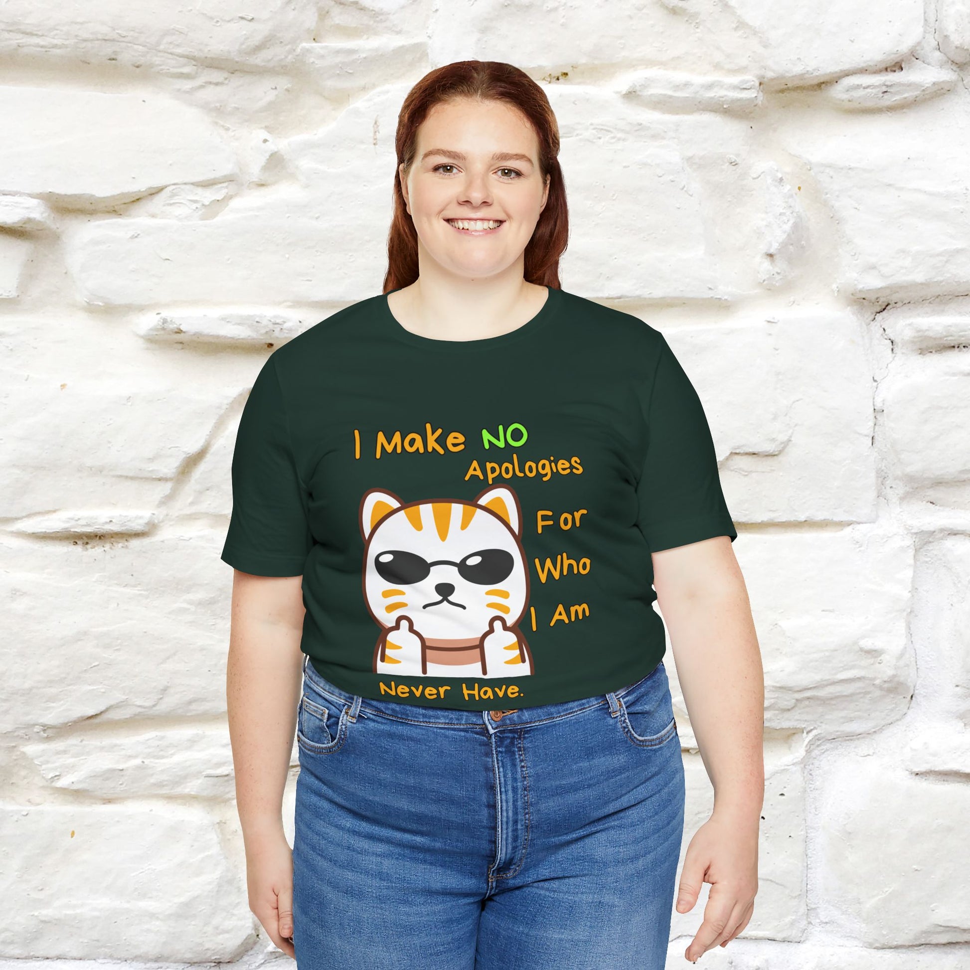 "I Make No Apologies... " |Cat T-Shirt | Nunu&Miao Studio - Nunu&Miao Studio