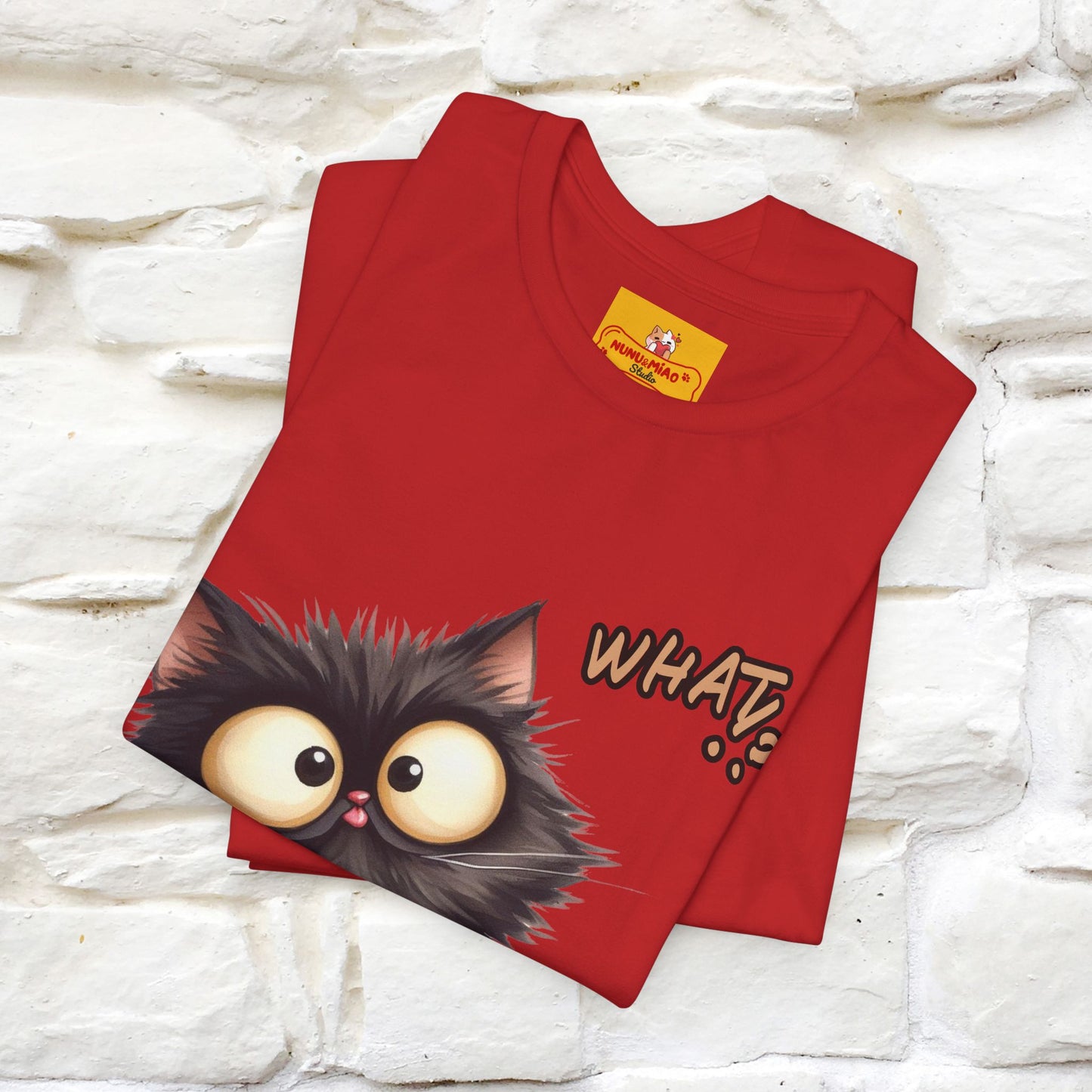 ''What ?'' | Cat T-Shirt  | Nunu&Miao Studio - Nunu&Miao Studio