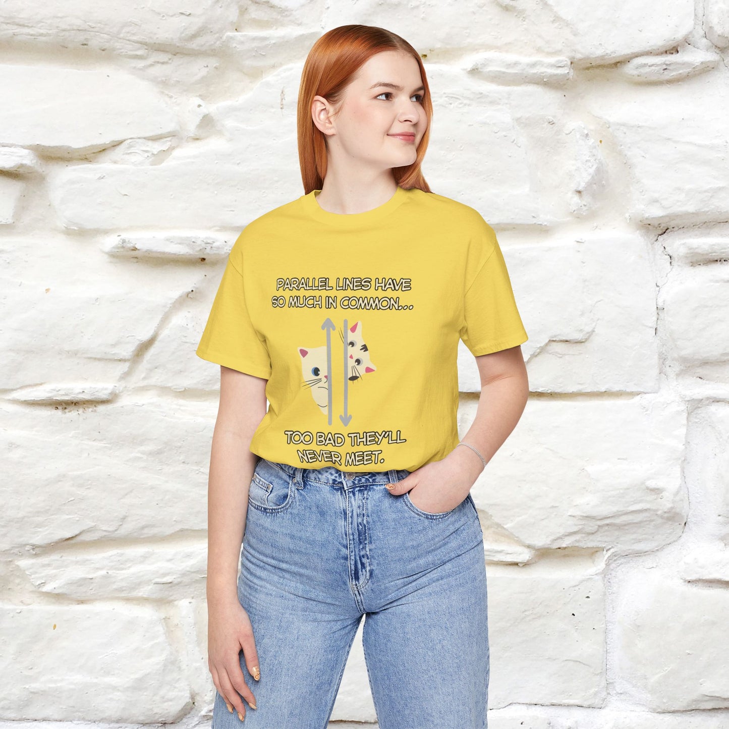 “Parallel lines have so much in common…''| Funny T-Shirt | Nunu&Miao Studio