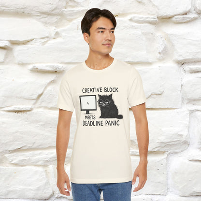 "Creative Block Meets Deadline..." |Cat T-Shirt | Nunu&Miao Studio