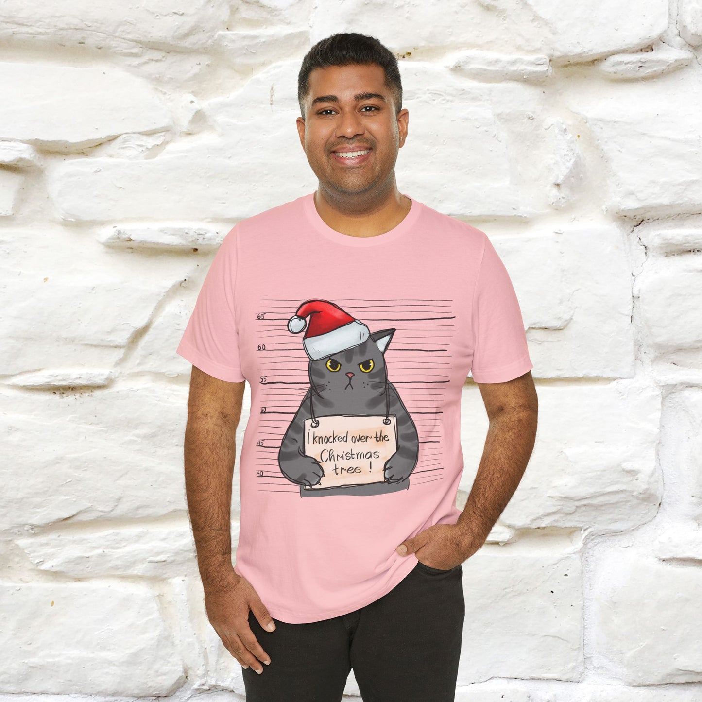 "I Knocked Over The Christmas Tree " |Funny Cat T-Shirt | Nunu&Miao Studio