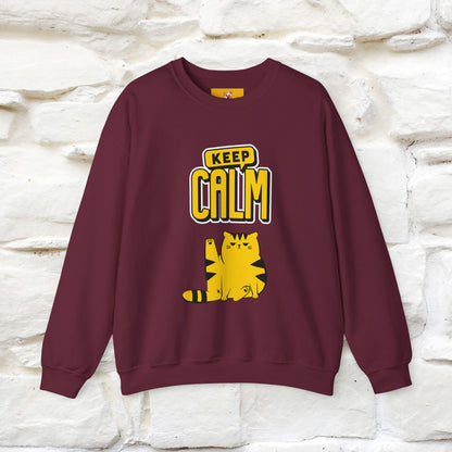 "Keep Calm'' |Cat Sweatshirt | Nunu&Miao Studio