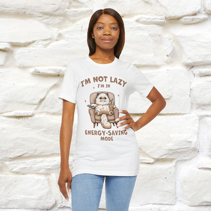 "I'm Not Lazy I'm In Energy-Saving Mode " Cat T-shirt |Nunu&Miao Studio - Nunu&Miao Studio