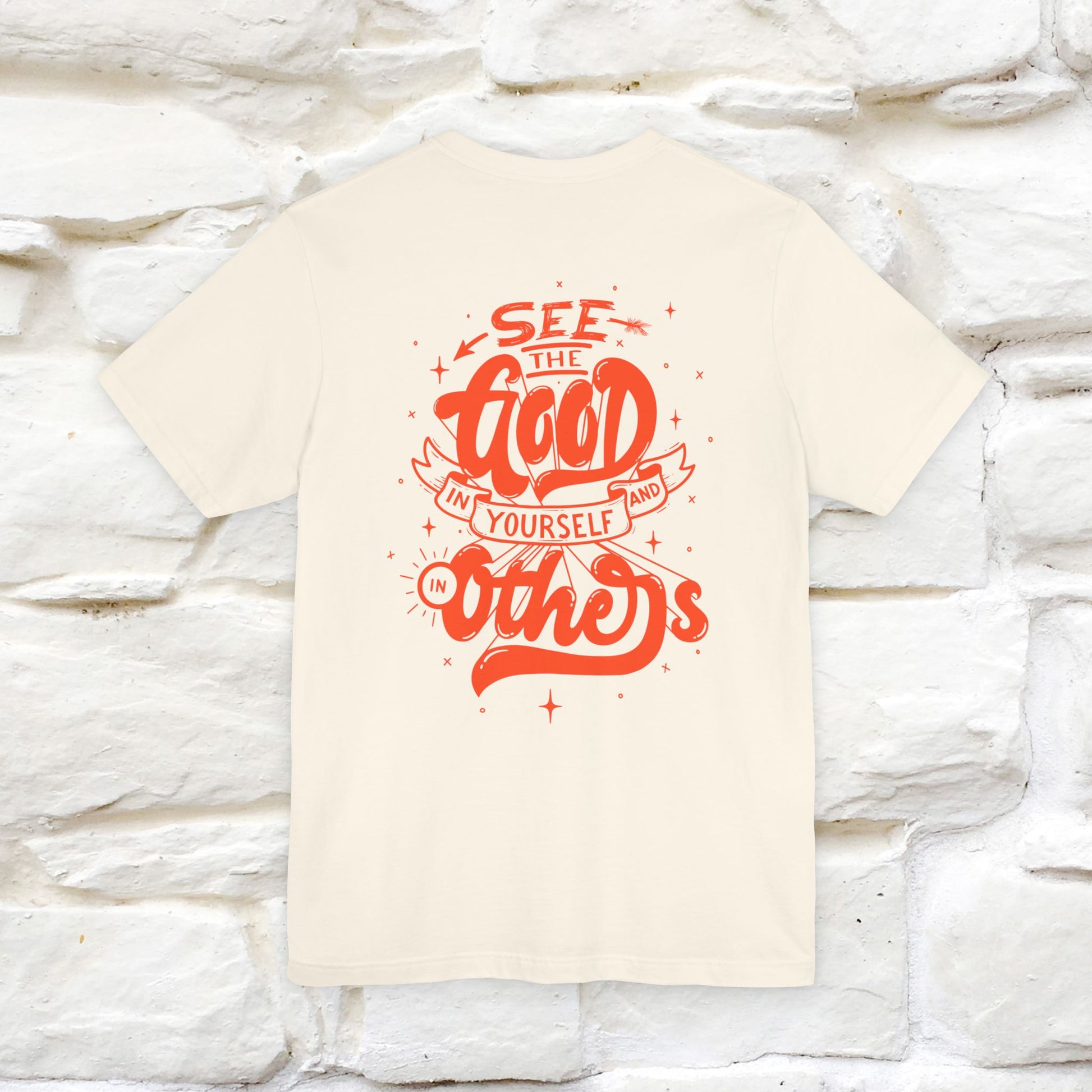 "See the Good in Yourself and Others" Cat T-Shirt | Front & Back Design | Nunu&Miao Studio - Nunu&Miao Studio