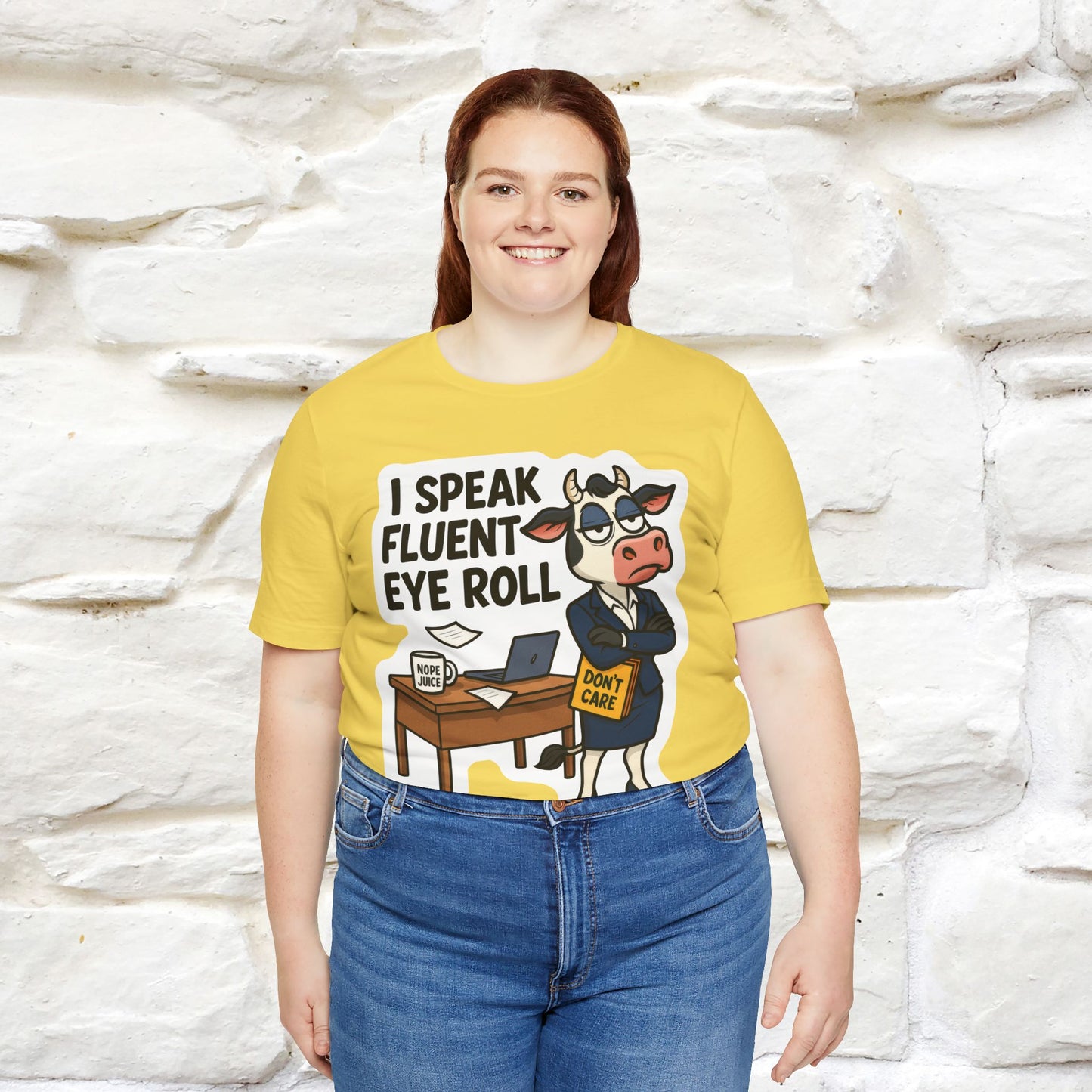 ''I Speak Fluent Eye Roll ''|  Sarcastic Cat T-Shirt | Nunu&Miao Studio