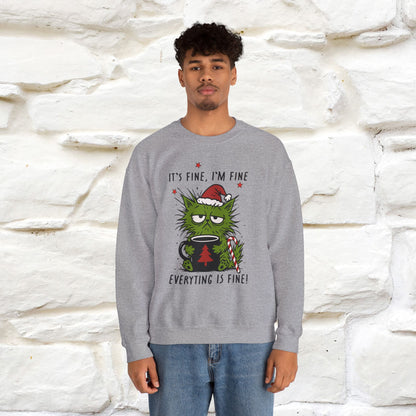 ''It's Fine, Iam Fine...'' |Christmas Sweatshirt | Nunu&Miao Studio
