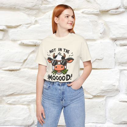 Not In The Moood – Funny Cow Pun T-Shirt | Nunu & Miao Studio - Nunu&Miao Studio