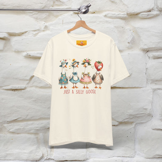 "Just A Silly Goose" Cute T-shirt |Nunu&Miao Studio - Nunu&Miao Studio