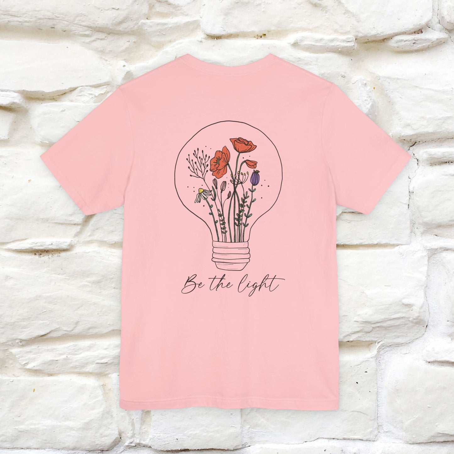 "Be The Light" Cat T-Shirt | Front & Back Design | Nunu&Miao Studio - Nunu&Miao Studio