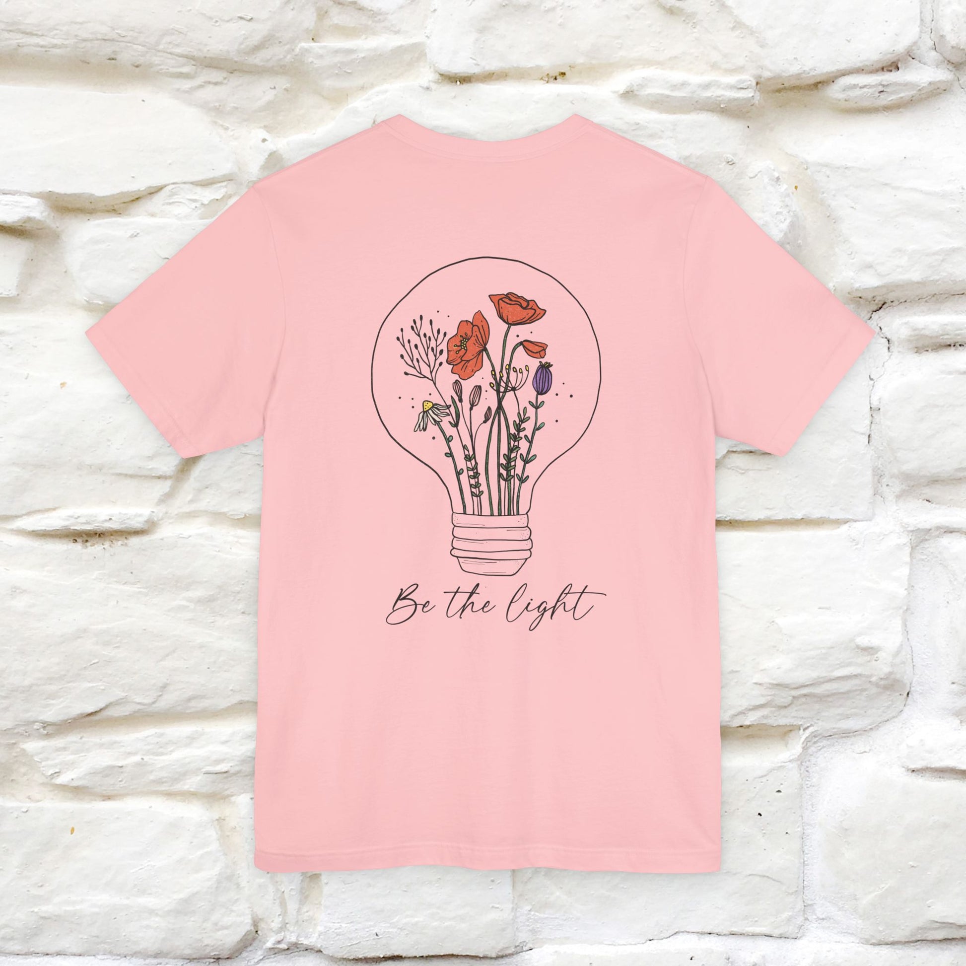 "Be The Light" Cat T-Shirt | Front & Back Design | Nunu&Miao Studio - Nunu&Miao Studio