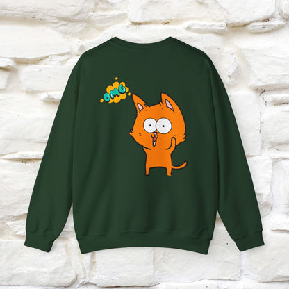 "OMG'' |Cat Sweatshirt | Nunu&Miao Studio
