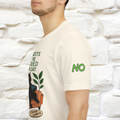 "All Guest Must Be Approved By The Cat - NO,MAYBE" Cat T-shirt |Nunu&Miao Studio
