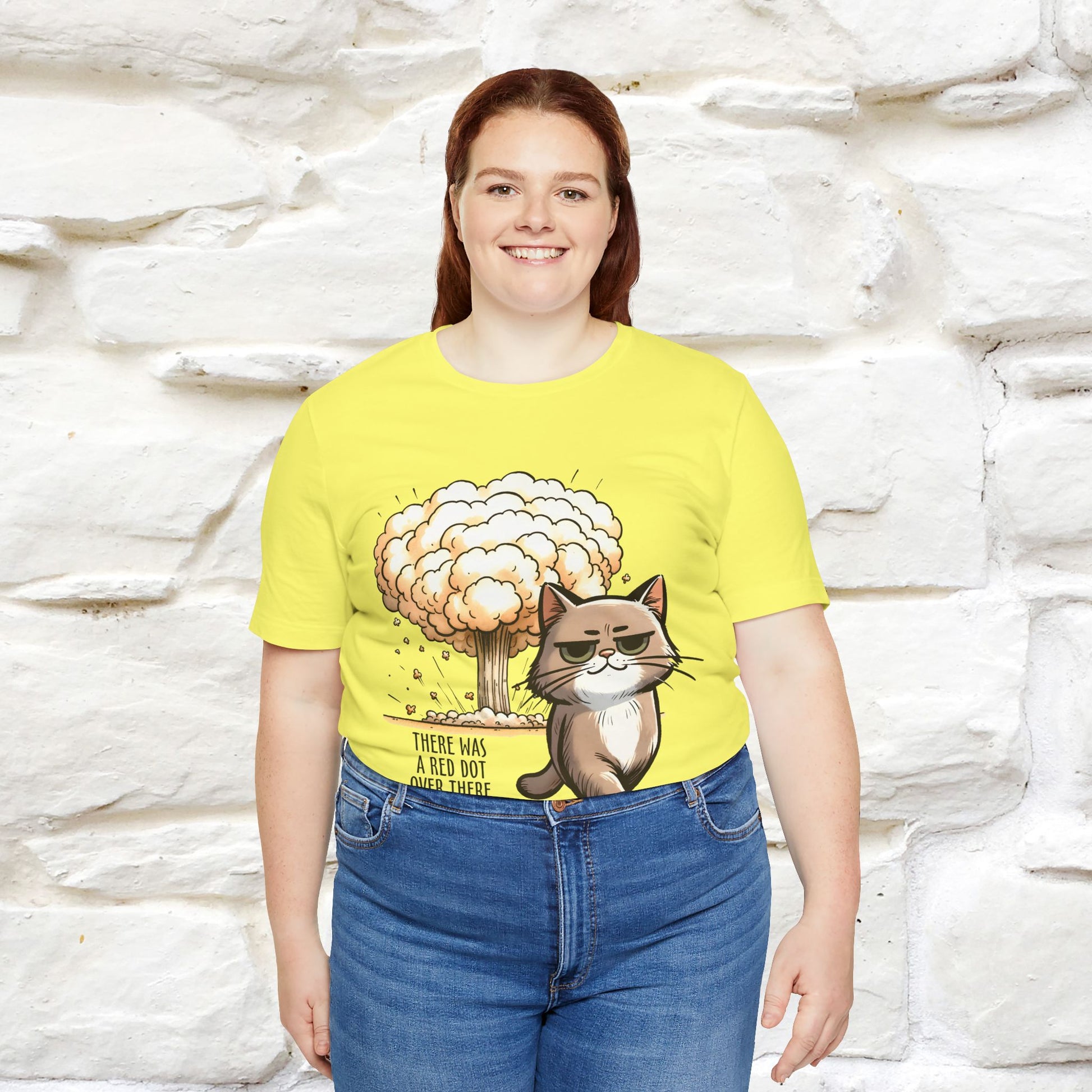 ''The Red Dot Chase'' Funny Cat T-Shirt | Nunu&Miao Studio - Nunu&Miao Studio