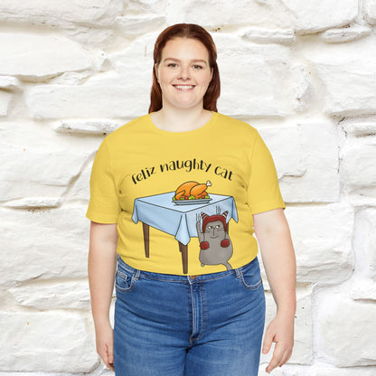 "Feliz Naughty Cat" |Funny Cat T-Shirt | Nunu&Miao Studio