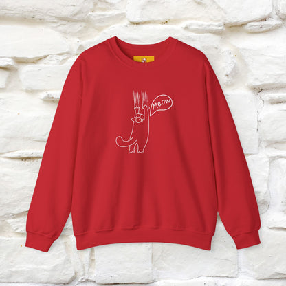 ''Meow.'' |Cat Sweatshirt | Nunu&Miao Studio