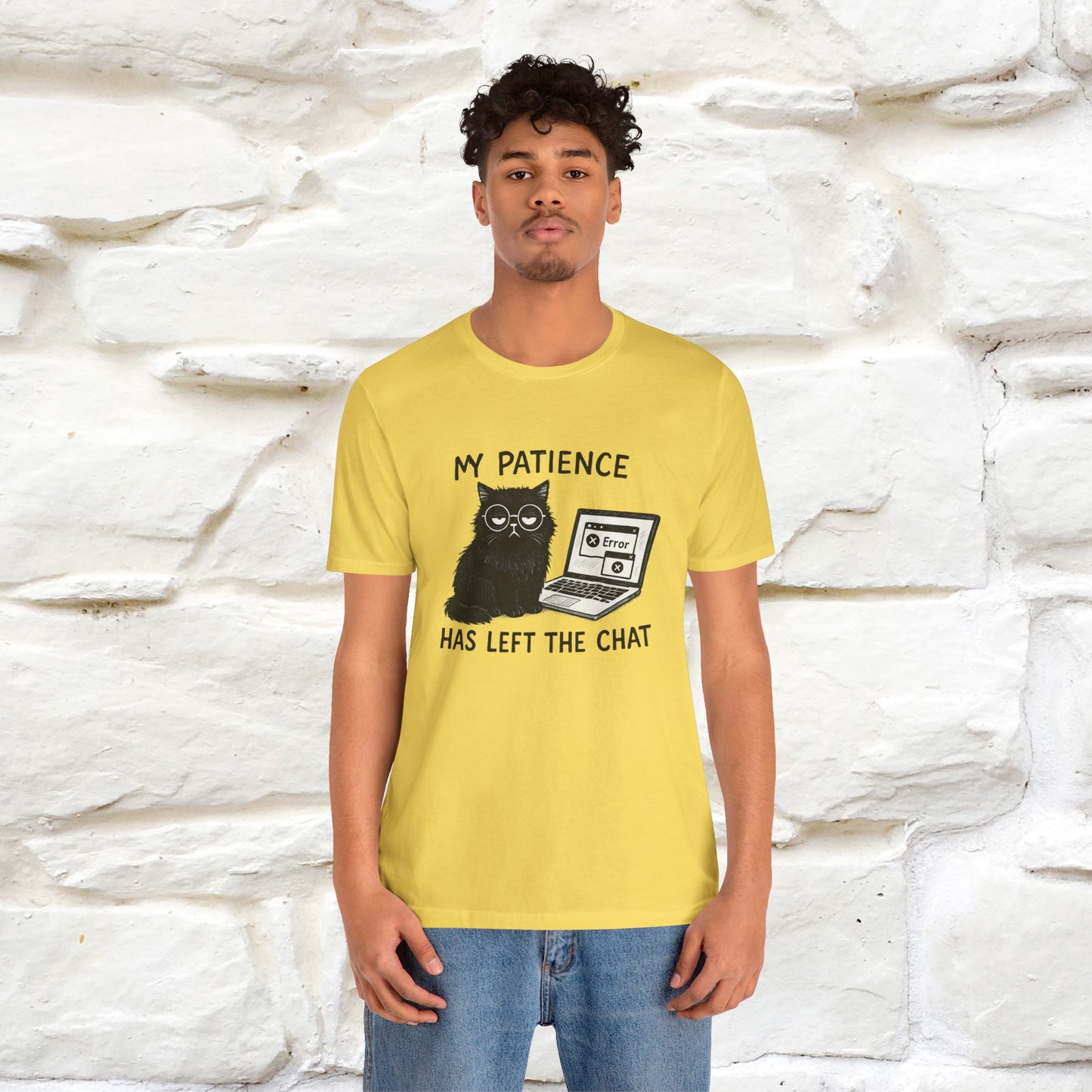 "My Patience Has Left The Chat" |Cat T-Shirt | Nunu&Miao Studio - Nunu&Miao Studio