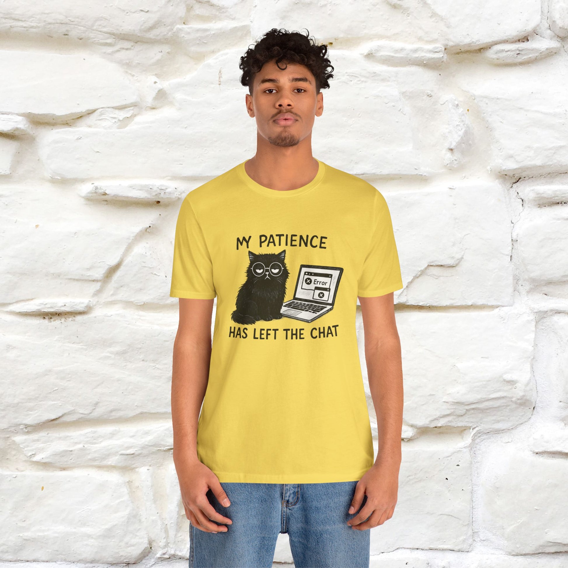 "My Patience Has Left The Chat" |Cat T-Shirt | Nunu&Miao Studio - Nunu&Miao Studio