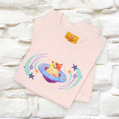 "Stay Positive'' Cat T-Shirt | Front & Back Design | Nunu&Miao Studio - Nunu&Miao Studio