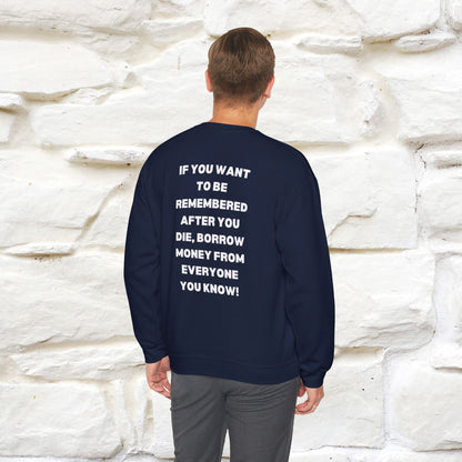 ''If You Want To Be Remembered...'' | Cute Cat Sweatshirt | Nunu&Miao Studio