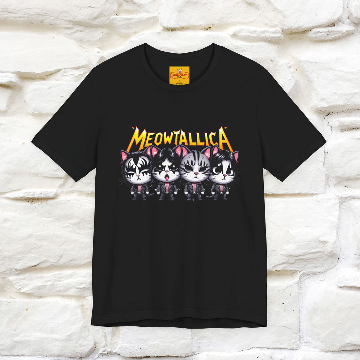 Meowtallica T-Shirt | Rock-Inspired Cat Tee| Nunu&Miao Studio